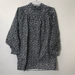 ZARA NWT  Printed Poplin Long Sleeve Mini Dress size S Photo 3