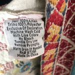 Johnny Was Kimono Cardigan Embroidered Boho Aztec Linen Multicolor Medium Photo 13