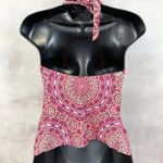 Jessica Simpson Jessica Simpson Tankini Top Women Small Halter Padded Swim Beach Femme Pinup Photo 1