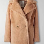 Babaton Camel Teddy Bear Coat- Short Size 2 S/M Photo 0