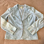Faded Glory Vintage Faded‎ Glory women's Medium 8-10 corduroy blazer blue collar 2 buttons Photo 0