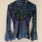 Free People  | L’Amour Velour Sequin Bell Sleeve Top SP Photo 6