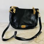 Michael Kors  Brooke Black Leather Medium Shoulder Tote Bag Photo 2