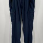 Eddie Bauer Pants Womens SZ 16 Fleece Lined Plaid Navy Plus Curvy Winter PullOn Photo 14
