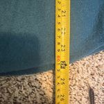 Eileen Fisher Teal Mock Neck Sweater Minimalist Casual Knit Top M/M Photo 3