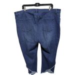 Susan Graver  Cropped Back Fringe Denim Jeans Size 22W petite casual everyday Photo 3