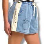 Her Universe Studio Ghibli My Neighbor Totoro Drawcord Denim Shorts Photo 0