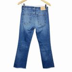 TRAVE Colette Womens 26 High Rise Kick Flare Jeans Raw Hem Crop In Sweet Emotion Blue Photo 4