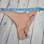 Aerie  Cheeky Bikini Bottoms Textured Tan S P Small NWT Photo 7