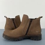 Josef Seibel Marta 03 Olive Green Nubuck Leather Ankle Chelsea Boots Size 6.5 Photo 5