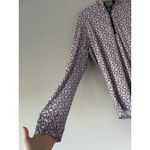 SanSoleil UPF 50+ 1/4 Zip Top with a Pink and Navy Racket Print Size Large Golf Photo 7