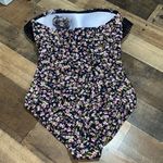 Kona Sol  swimsuit small floral‎ chest ruffle detail Photo 4