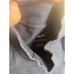 Anthropologie NWT Maeve Sweater Navy Blue Ribbed Size Large Mock Neck Photo 5