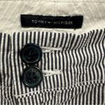 Tommy Hilfiger  Mid Rise Striped Blue White Seersucker Cuffed Shorts Womens 8 Photo 10