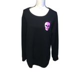 Torrid Cupro Long Sleeve Active Sweatshirt Skull 2X Photo 1