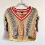 Urban Outfitters  x BDG Knit Sweater Vest Tank Top Boho Multi color Size XS crop Photo 0