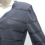 St. John Evening by Marie Gray Black Button Down Cardigan w/Sequins & Embroidery Photo 3