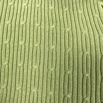 JOSEPH A. Silk/Cotton Cable Knit Cardigan Women L Green Lightweight Office City Size L Photo 5