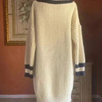 Color Style Loose Knit Dress V Long Sleeve Simple Casual Dresses Size Large. Photo 8