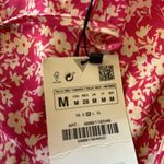 ZARA NWT  women’s printed corset bodysuit PINK FLORAL MEDIUM Photo 4