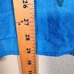 Kindred  Blue Red Embroidered Floral Button Down Shirt Womens 3X Boho Festival Photo 2