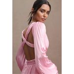 Mac Duggal Long Sleeve Pleated Charmeuse Cut Out Gown NWT Photo 2