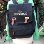 Lion King Canvas Laptop Backpack Black Photo 0