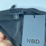 NBD Tie Me Down Midi Dress size M Black NWT Cutout Side slit Photo 1