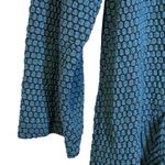 Habitat  Clothes to Live In Teal Blue Puckered Knit Top Small Lagenlook Artsy‎ Photo 3