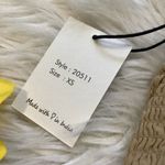 Japna  NWT New Light Brown Tan Eyelet Summer Size Extra Small Cotton Top XS Photo 6