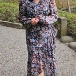 ASTR The Label Nalani Wrap Floral High-Low Dress Photo 1