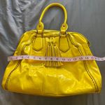 Melie Bianco Vegan Leather Shoulder Bag Purse Yellow Photo 4