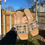 A New Day Size 8 Women's Kathleen Raffia Buckle Block Heels - rhinestone summer Photo 5