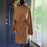 Lulus LuLu’s Versatile Energy Khaki Mock Neck Long Sleeve Utility Mini Dress M NWT Photo 1