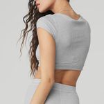 Alo Yoga  Blissful Henley Bra Top Photo 1