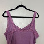 Maurice's Cami Tank Top Womens Size 2X Lace Trim Ribbed Purple Y2K Fairy Photo 5