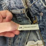 PacSun  High-rise Straight Leg Jeans Distressed Cotton Rigid Denim Women's 29 Mom Photo 7