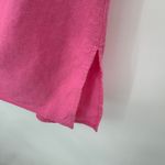 Lucy & Laurel  linen blouse large embroidered sleeveless tank top pink orange Photo 4