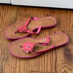 Coach  Lindy Logo Embossed Leather Sandals Size 8 Photo 2