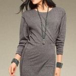 CAbi Put On Dress Style #3650 Gray Kit Cinched Side Pullover Sweatshirt Dress Photo 0