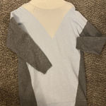 EXPRESS Casual Color Block Turtleneck Mini Sweater Dress Size Medium Photo 0