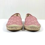 Gucci Pink GG Canvas Leather Pink Espadrille Flats Size EU 36 Photo 6