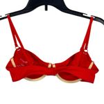 LA Hearts  PacSun Small Swim Bikini Top Underwire Adjustable Straps Stretch Red Photo 2