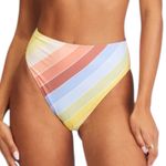 Billabong NWT Brighter Daze High Rise Striped Bikini Bottom Size Large Photo 4