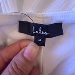 Lulus  dress small NWT made with love Low Round neck Open Back waistline White Photo 13