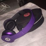 Beats  by Dre purple solo HD headphones ear buds Photo 2
