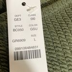 J.Crew Curved Waist Cheeky Textured Bikini Swim Bottom Green L (12-14) NWT Photo 2