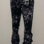 Labijou  ruffles ruched pants black and white, size small Photo 0