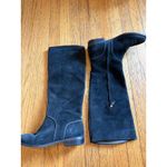 UGG  Boots Womens Size 9.5 Black Suede Knee High Riding Zip Tall Boots Photo 3