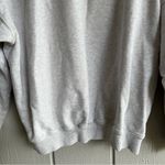 Adanola  Embroidered Logo Oversized Sweatshirt Pullover Heather Gray Size XS Photo 6